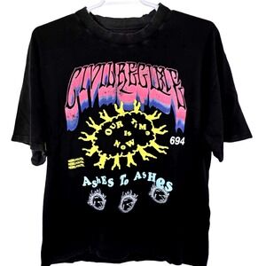 CIVIL REGIME Our Time Is Now Ashes To Ashes Tshirt Size Large